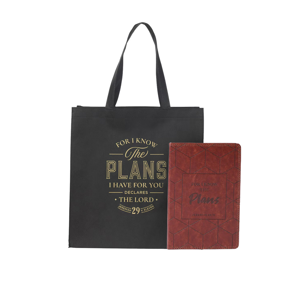 God's Plan Journal and Tote Bag Jer. 29:11
